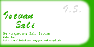istvan sali business card
